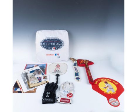 This eclectic collection spans multiple teams and decades, featuring unique items such as a Fred C. Snodgrass autograph, a si