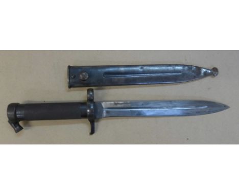 An 1896 Swedish Mauser bayonet and scabbard