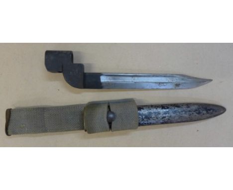 A British No.9 dress bayonet and scabbard