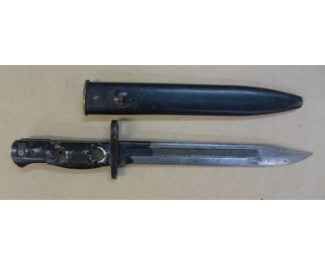 A LIA3 SLR British bayonet and scabbard