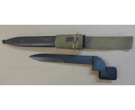 A South African No.9 bayonet and scabbard