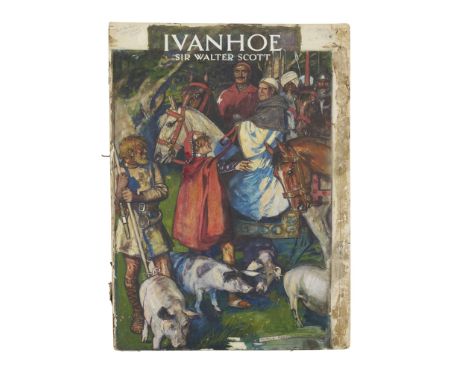  MAURICE GREIFFENHAGEN (1862-1931) 'IVANHOE', EIGHT ORIGINAL ILLUSTRATIONS, 1906 watercolour and bodycolour on board, with gr