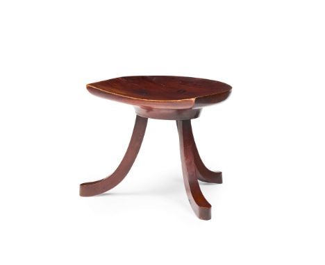  LIBERTY & CO. THEBES STOOL, CIRCA 1890 mahogany 37cm wide, 33cm high, 35cm deep   