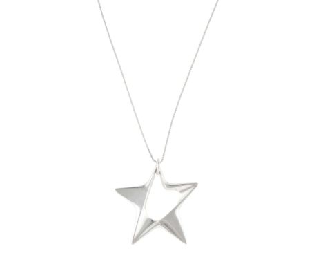  HENNING KOPPEL (1918-1981) FOR GEORG JENSEN STAR PENDANT, CIRCA 1970 silver, stamped GEORG JENSEN/ STERLING DENMARK/ 368, on