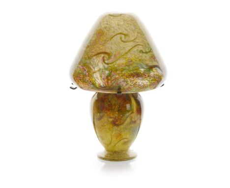  JOHN MONCRIEFF LTD., PERTH 'MONART' LAMP, 1930S glass, model P23, bears maker's label 32cm high   
