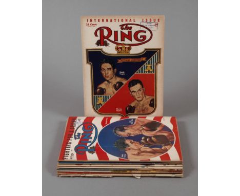 Konvolut Boxerzeitschrift "The Ring" 10 Stück: March 1950, January 1953, April 1953, June-September 1953, November 1953, Deze
