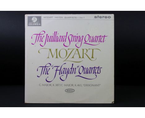 Vinyl - Classical - The Juilliard String Quartet - Mozart The Haydn Quartets Vol.1 (UK ED1 Silver Blue Stereo Labels, Columbi