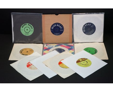 Vinyl - 11 Prince Buster and related UK pressing Reggae / Ska singles on Blue Beat Records, and Prince Buster Records, to inc