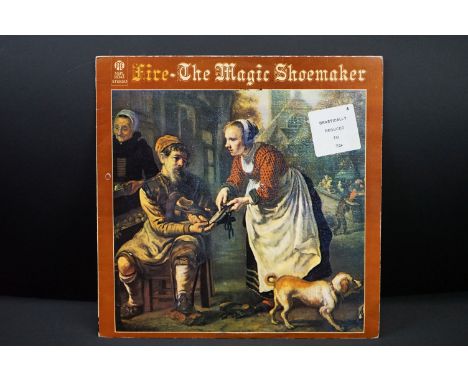 Vinyl - Fire - The Magic Shoemaker on Pye Records NSPL 18343.  Textured sleeve has large shop sticker to front 'DRASTICALLY R