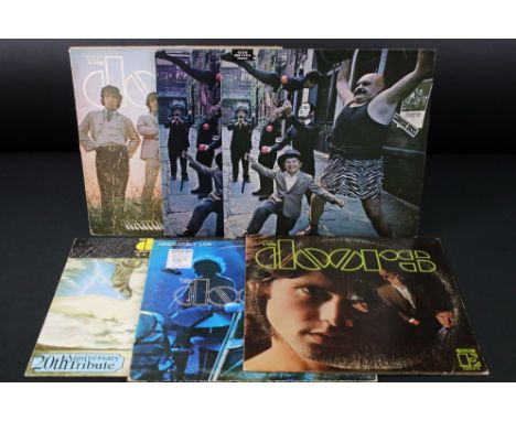 Vinyl - 6 The Doors LPs to include Strange Days x 2 (EKL 4014 and K 42016) UK &amp; German presssings, Waiting For The Sun (E