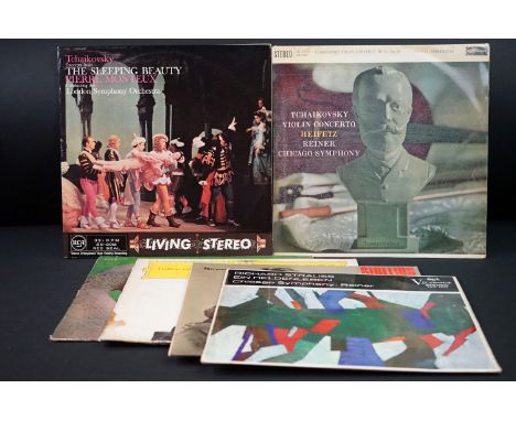 Vinyl - Classical - 6 rare Stereo albums on various labels: Heifetz Tchaikovsky Violin Concerto (UK Stereo ED 1, RCA Living S