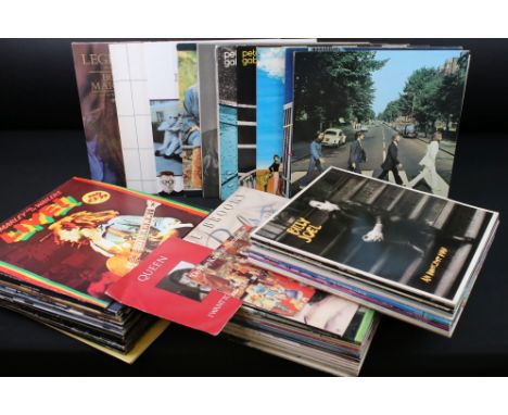 Vinyl - Approx 60 mainly Rock &amp; Pop LP's to include The Beatles, The Rolling Stones, The Who, Thin Lizzy, The Jam, The Sp