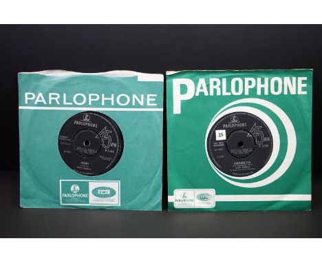 Vinyl - Deep Purple - 2 original UK singles on Parlophone records. Hush (R 5708) EX, Emmaretta (R 5763) EX. Both in original 