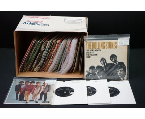 Vinyl - Over 70 Beatles / Rolling Stones &amp; related singles and EP's spanning their careers.  Condition varies 