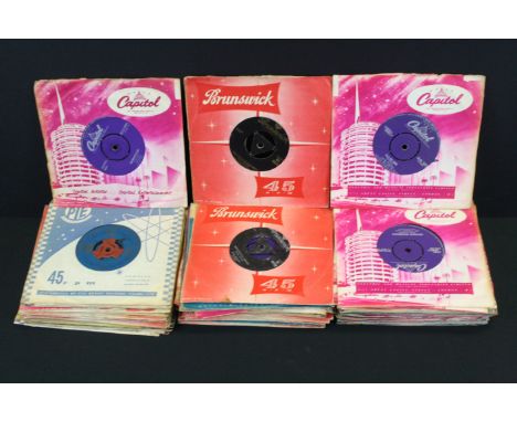 Vinyl - Over 60 mainly late 1950’s early 1960’s Original Uk singles on various labels, with many Rock ’N’ Roll and Rockabilly