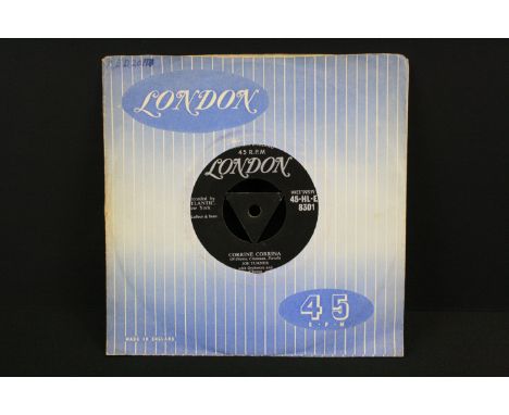 Vinyl - Joe Turner - Corrine Corrina (Original UK 1st pressing, Tri-Centre labels, London Records, 45-HL-E 8301) EX- (Light s