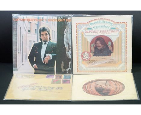Vinyl - 4 Captain Beefheart LPs to include Unconditionally Guaranteed (V 2015), The Spotlight Kid (K 44162), Safe As Milk (NP