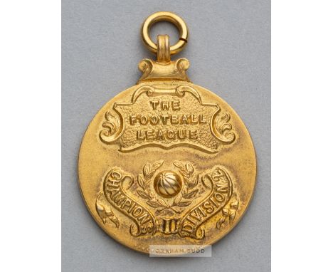 The Football League Division Two winners' medal awarded to an unknown Birmingham City player, season 1994-95,obverse with foo