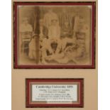 Two Cambridge University cricket teams photographs, dating from 1891, the first featuring the