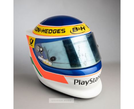 Jarno Trulli Jordan 2000 full scale replica F1 drivers helmet,unboxed