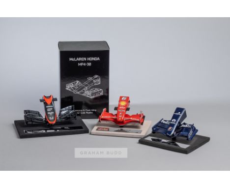 Amalgam F1 nose cones replicas 1:12 scale, majority in original boxes, Ferrari F 2007, Ferrari F10,McLaren 4-30, Red Bull M51