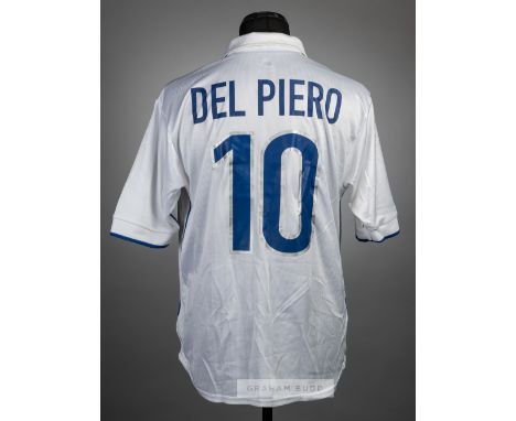 Alessandro Del Piero, white Italy no.10 jersey v Chile in the FIFA World Cup finals Group B at Parc DeLescure, 11th June 1998