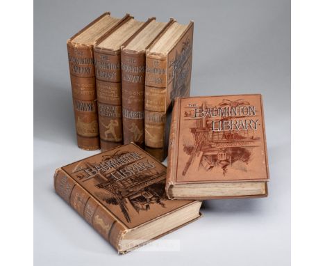 Badminton Library of Sports & Pastimes,all first editions, 32 vols., titles comprising racing & steeplechasing, yachting (2),