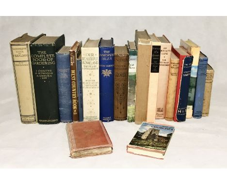 A collection of various vintage books many local interest for the Somerset/Devon/Dorset area, titles include "Complete Guide 