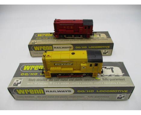 Two boxed Wrenn Railways OO gauge models including a Diesel Electric National Coal Board locomotive (W2234) and Diesel Dunlop