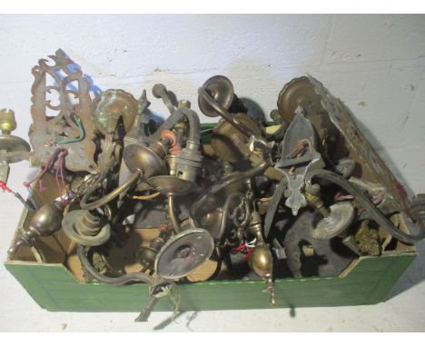 A collection of vintage light fittings.