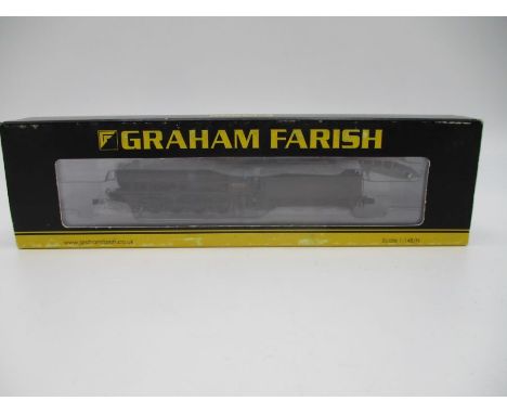 A boxed Graham Farish by Bachmann N Gauge (372-427) BR black Austerity class locomotive with tender, (weathered) No 90201