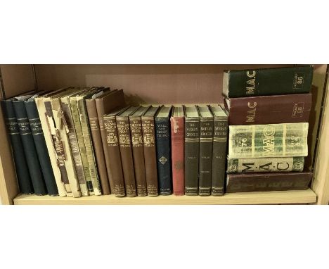 A collection of various vintage non-fiction books including "Building" Volumes X, VII &amp; VIII, various volumes of the idea
