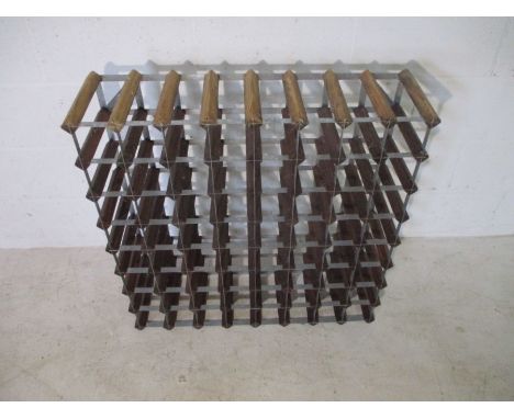 A vintage wine rack - holds 64 bottles