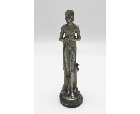 An Art Deco lighter in the form of a semi-nude lady