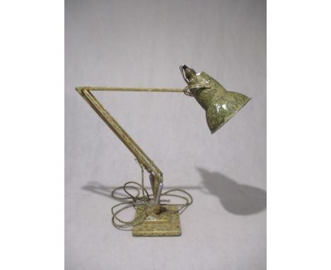 A vintage Herbert Terry square based anglepoise lamp