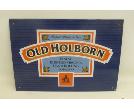 A limited edition of 30 enamel signs commissioned by The Paul Martin Design Company to commemorate the repackaging of "Old Ho
