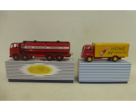 Two boxed Dinky style models, recently made in China, one a Leyland Octopus Tanker - Esso and the other a Guy Heinz 57 Variet