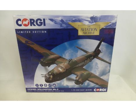 A boxed Corgi Limited Edition Aviation Archive die-cast model - the Vickers Wellington Mk.II W5461, 104 Squadron, R.A.F. Drif