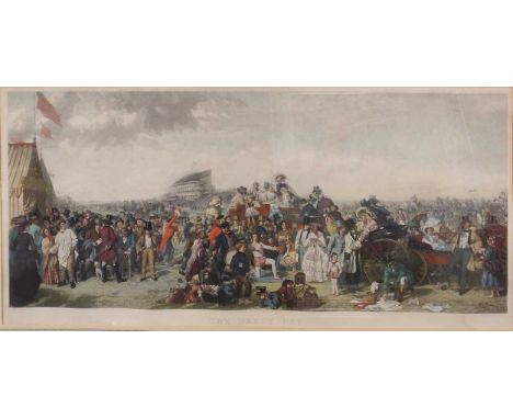 After William Powell Frith (1819-1909) Derby Daya large coloured print 54 x 113cm