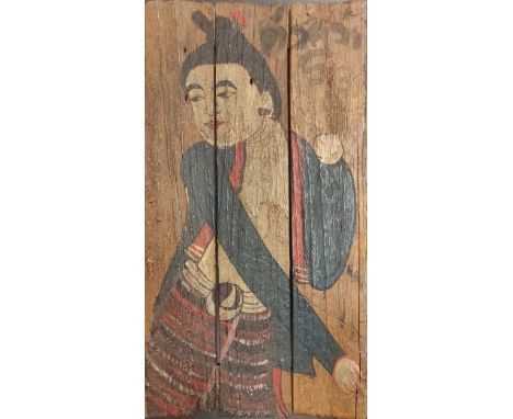A three-quarter-length portrait paint on boards42 x 24cm