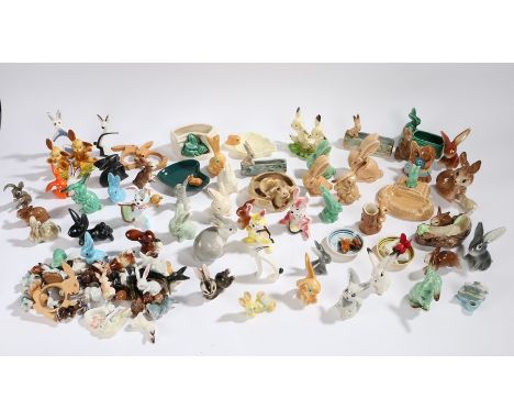 Collection of various ceramic rabbit ornaments, to include Sylvac, (qty)