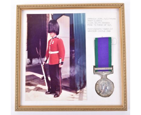 Elizabeth II General Service Medal (1962) Irish Guards, with single clasp South Arabia, awarded to “23951411 L/CPL N C TYNAN 