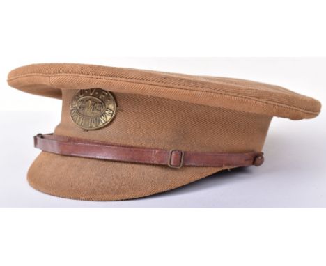 Very Rare 2nd Battalion North Down Ulster Volunteer Force (U.V.F) Peaked Cap, fine example of the light khaki cloth short pat