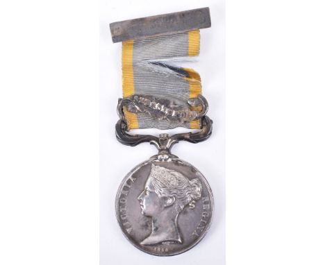 Victorian Crimea 1854-56 Medal 17th Lancers, medal with single clasp Sebastopol, officially impressed naming, “E LATHAM 17TH 