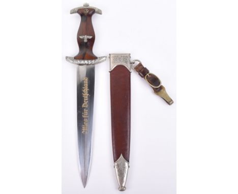 Deluxe Third Reich Presentation SA Honour Type Dagger, superb example of an enlisted mans SA dress dagger with polished deep 