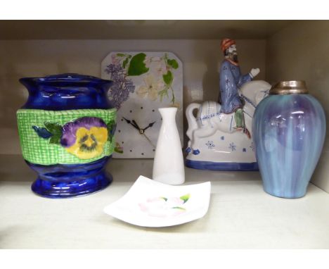 Ceramic ornaments: to include a Rye pottery model 'Canterbury Tales - The Knight'        OS4