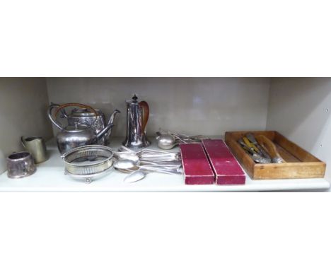 Silver plated and other metal tableware: to include flatware       OS5