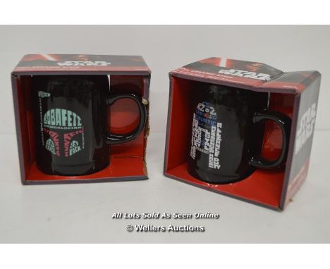 2X STAR WARS CERAMIC STEINS 
