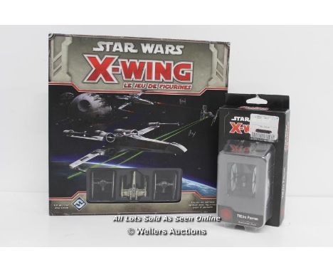 STAR WARS X-WING MINIATURES GAME AND TIE FIGHTER EXPANSION PACK MODEL 