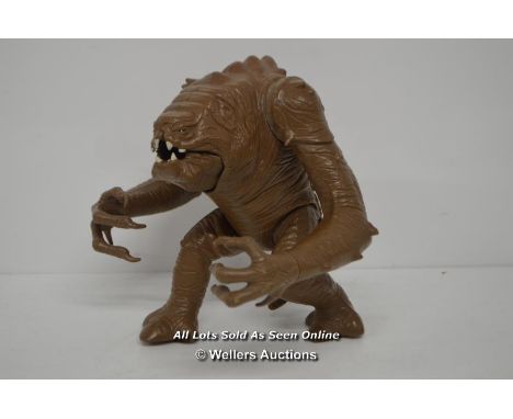 VINTAGE STAR WARS RETURN OF THE JEDI RANCOR MONSTER FIGURE - GOOD OVERALL CONDITION, JAW MECHANISM WORKS WELL